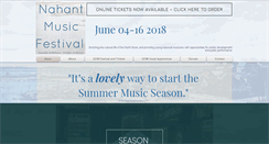 Desktop Screenshot of nahantmusicfestival.org